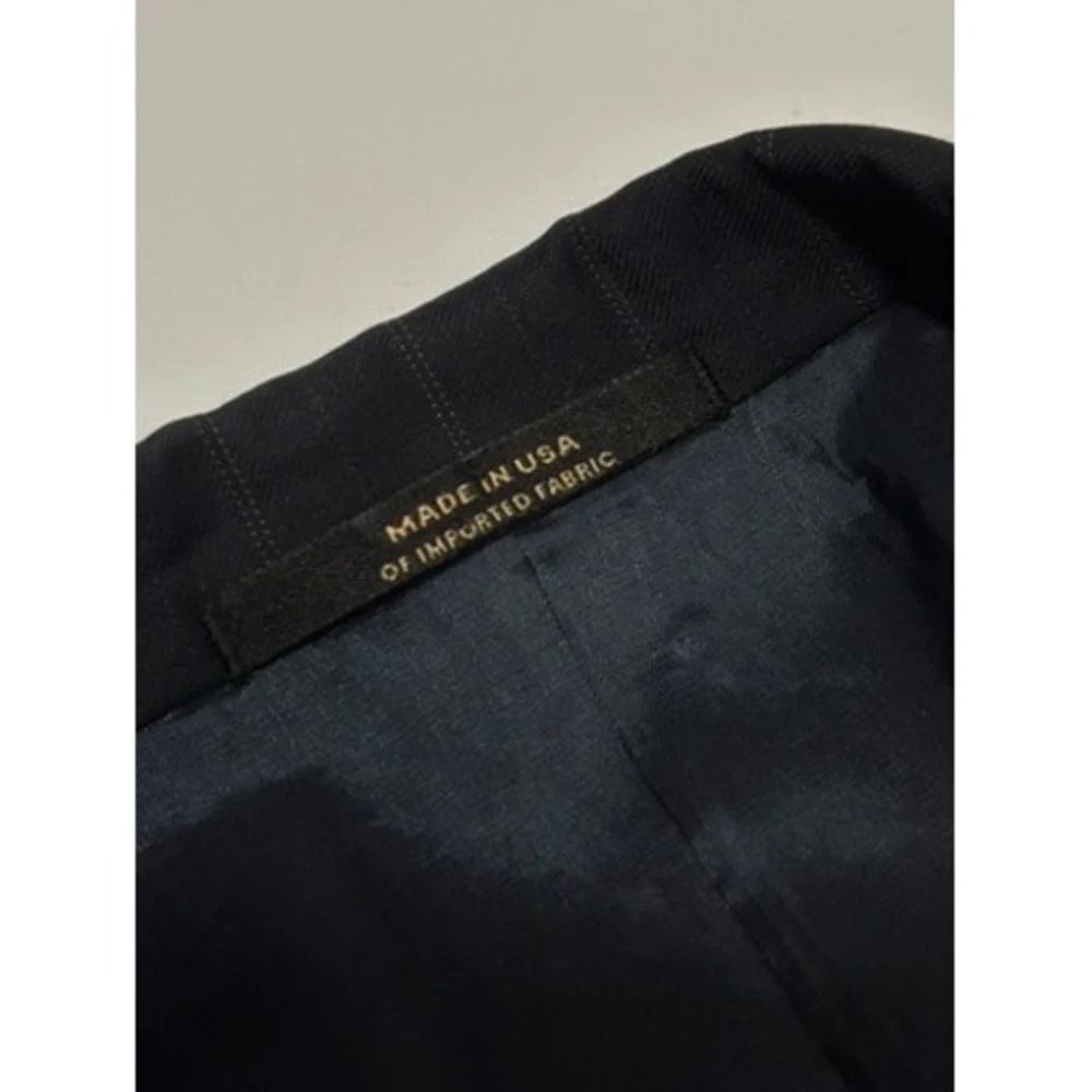 Hart Schaffner Men's 40R Pinstripe Blazer Sport‎ Coat Gold Trumpeter Classic USA